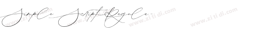 Simple Script Regula字体转换